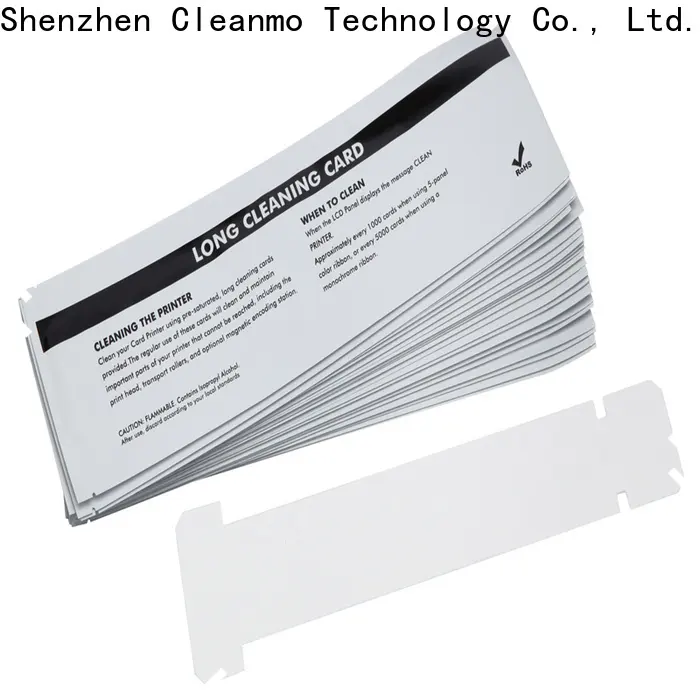 Cleanmo Bulk purchase custom zebra printer cleaning cards factory for cleaning dirt 1