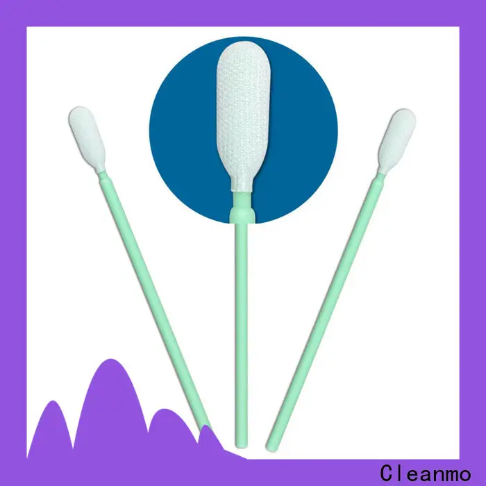 Cleanmo flexible paddle sterile polyester swabs manufacturer for general purpose cleaning 1
