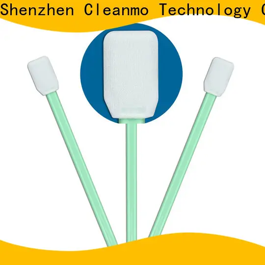 Cleanmo Polypropylene handle Disposable Microfiber Swabs factory price for general purpose cleaning 1