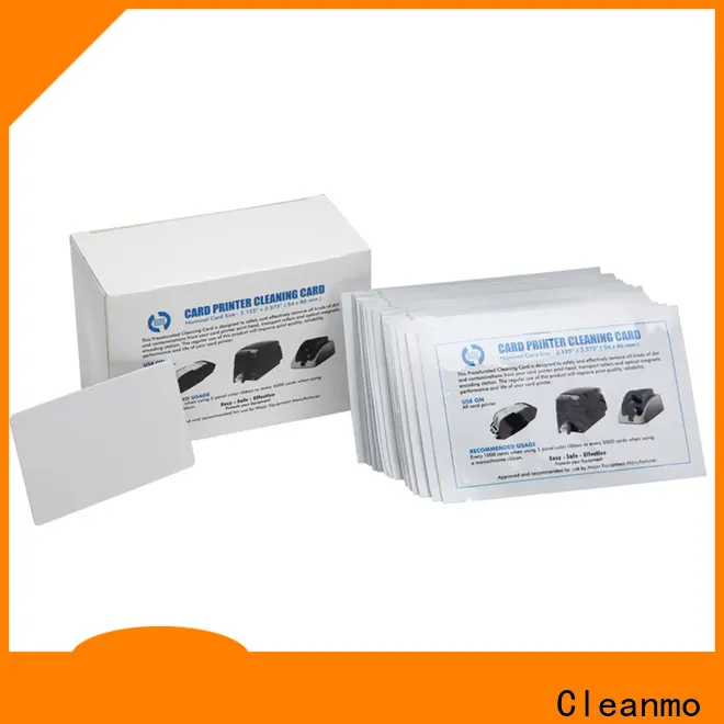 Cleanmo laminate credit card cleaner supplier for ID Card Printers 1