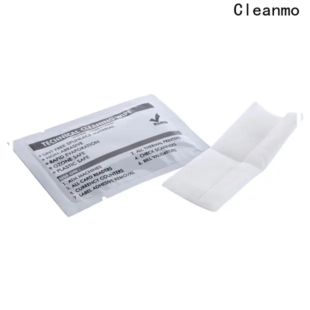 Custom OEM printhead cleaning wipes 40% Rayon manufacturer for Check Scanners 1