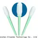 Cleanmo green handle foam gun cleaning swabs manufacturer for general purpose cleaning 1