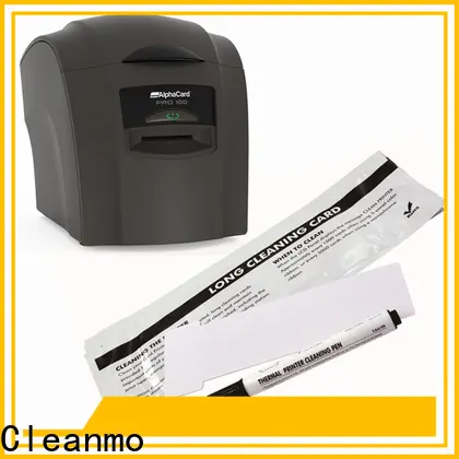 Cleanmo Custom high quality AlphaCard long T Cleaning Cards factory for AlphaCard PRO 100 Printer 1