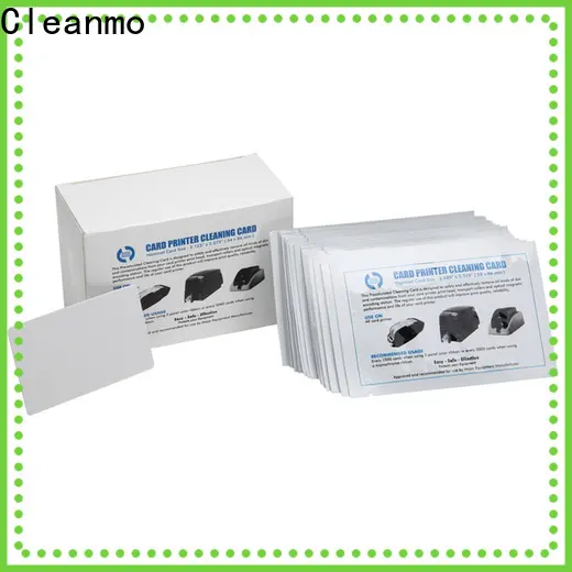 Cleanmo durable credit card cleaner factory price for ID Card Printers 1