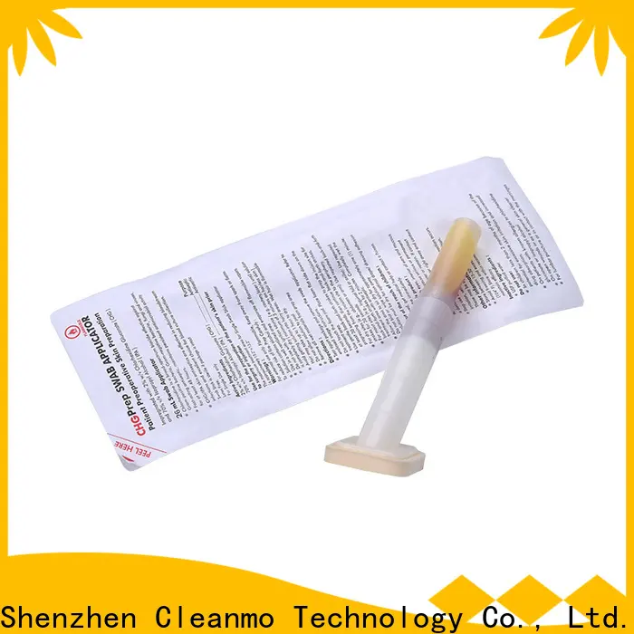 Cleanmo white ABS handle surgical CHG applicator supplier for surgical site cleansing after suturing 1