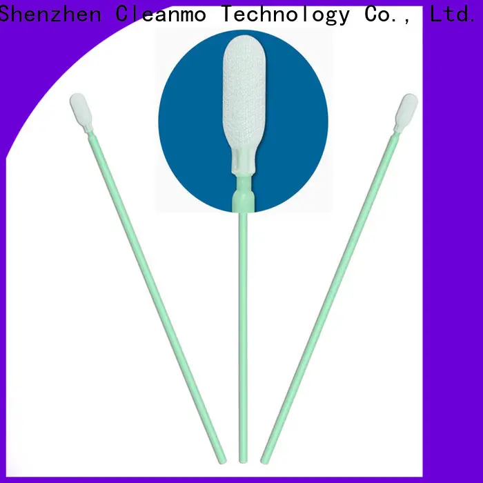 Cleanmo polypropylene handle polyester swab wholesale for optical sensors 1