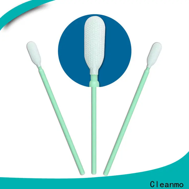 Cleanmo flexible paddle Cleanroom dacron swabs supplier for printers 1