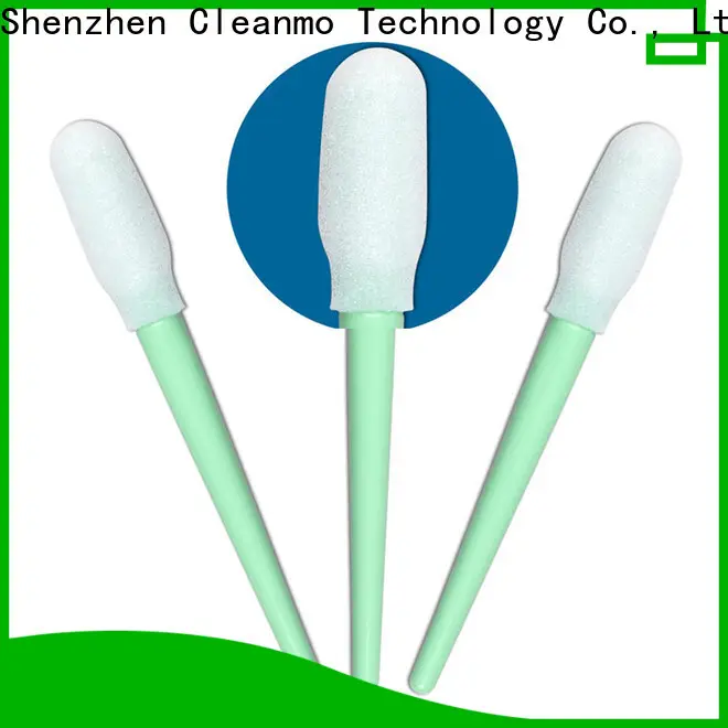 Custom ODM long handled cotton buds green handle wholesale for Micro-mechanical cleaning 1