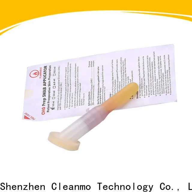 Bulk buy OEM sterile applicators white ABS handle supplier for surgical site cleansing after suturing 1
