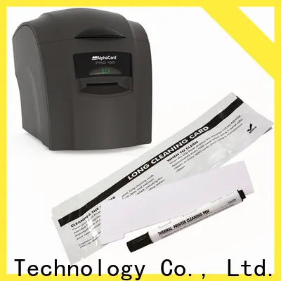 Cleanmo Non Woven AlphaCard Short T Cleaning Cards supplier for AlphaCard PRO 100 Printer 1