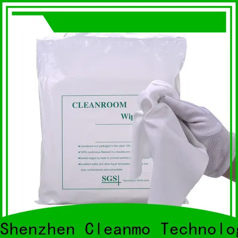 Cleanmo thermally sealed cleanroom polyester wipes manufacturer for medical device products 1