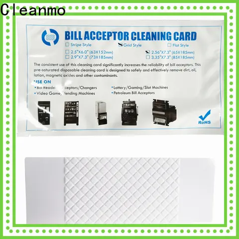 Wholesale high quality cash acceptor cleaning card flocked fabric manufacturer for currency counters 1