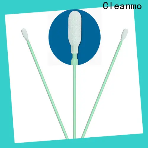Cleanmo double-layer knitted polyester toothette oral swabs supplier for optical sensors 1