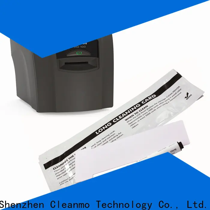 Cleanmo Bulk buy high quality AlphaCard long T Cleaning Cards factory for AlphaCard PRO 100 Printer 1
