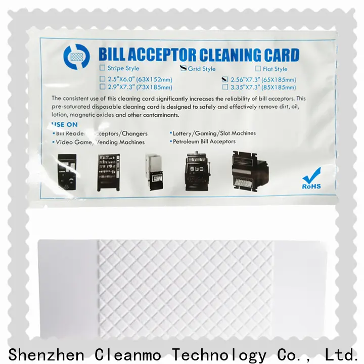 Bulk buy high quality alcohol cleaning cards flocked fabric wholesale for dollar bill readers 1