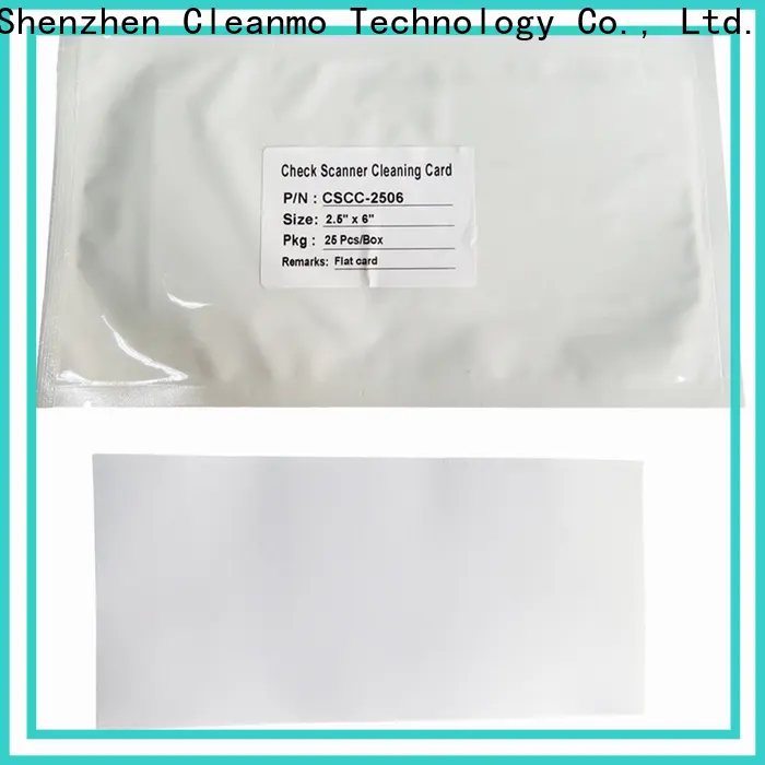 Cleanmo effective digital check cleaning cards supplier for Canon CR-55 Check Scanner 1