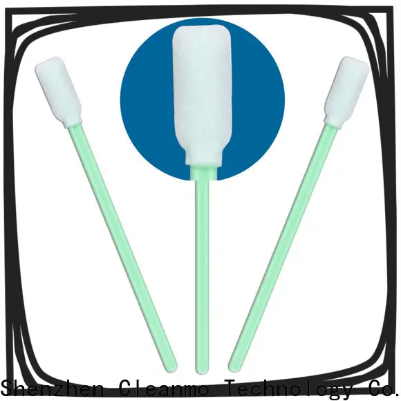 Cleanmo lint free swabs ESD-safe Polypropylene handle supplier for Micro-mechanical cleaning 1