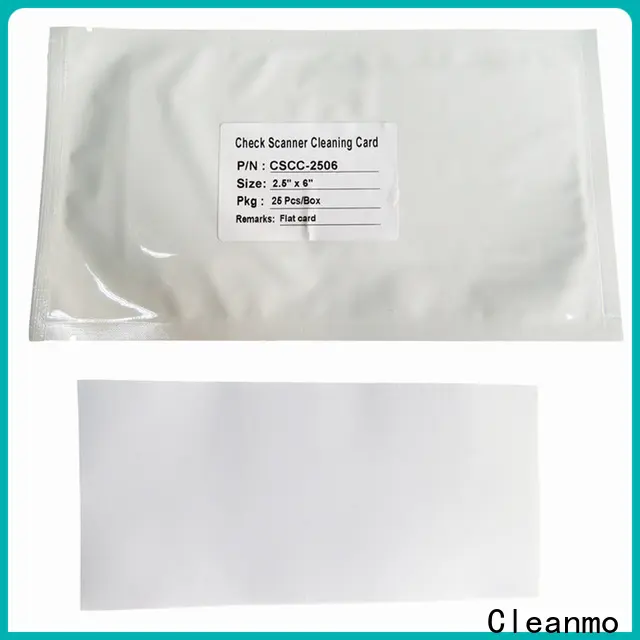 Cleanmo check scanner cleaning cards wholesale for Digital Check TellerScan 1