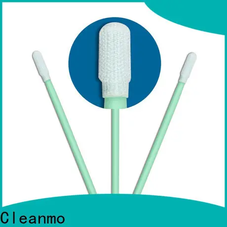 Cleanmo excellent chemical resistance Cleanroom polyester swab manufacturer for optical sensors 1