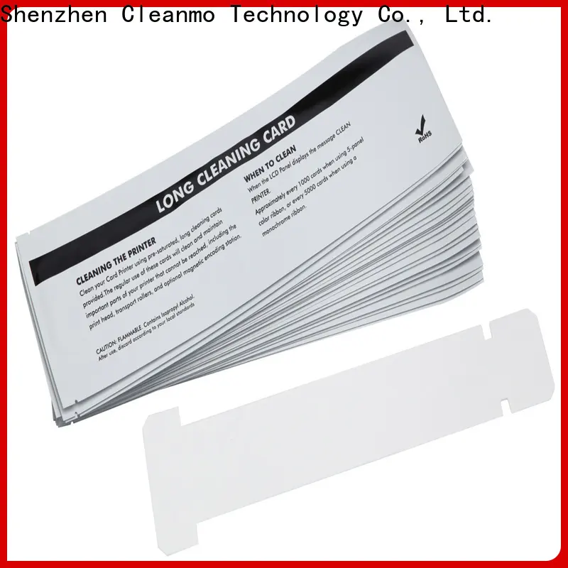 Cleanmo Bulk purchase high quality zebra cleaning card wholesale for ID card printers 1