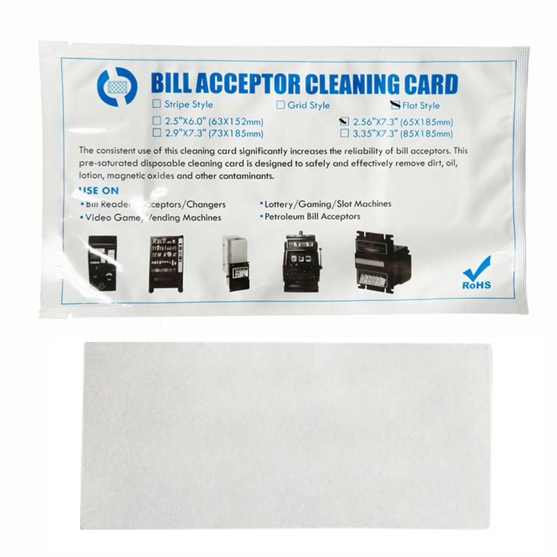 Bill Acceptor Cleaning Card Validator Flat Cleaning Card 1