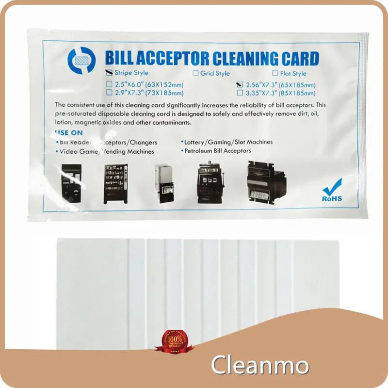 Custom Cash Acceptor Cleaning Card Cash Acceptor Cleaning Card Company 1