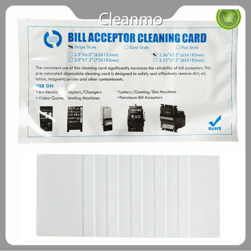 Cleanmo, Swwip Dollar Bill Validator Cleaning Card 25pcs/box Dollar Bill Validator Cleaning CardFactory 1