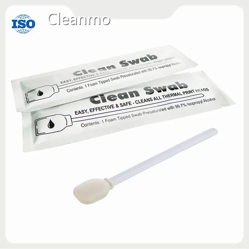 Cleanmo, Swwip Foam Tip Cleaning Swabs One Box Includes 50 Pre-saturated Cleaning Swabs Foam Tip Cleaning SwabsSuppliers 1