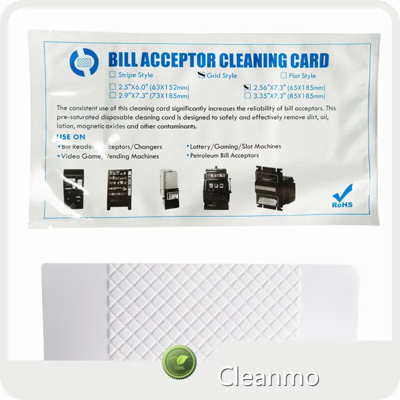 Cash Acceptor Cleaning Card BVCC-65185FD/ BVCC-73185FD/ BVCC-85185FD/ BVCC-73160FD - - Cleanmo, Swwip 1