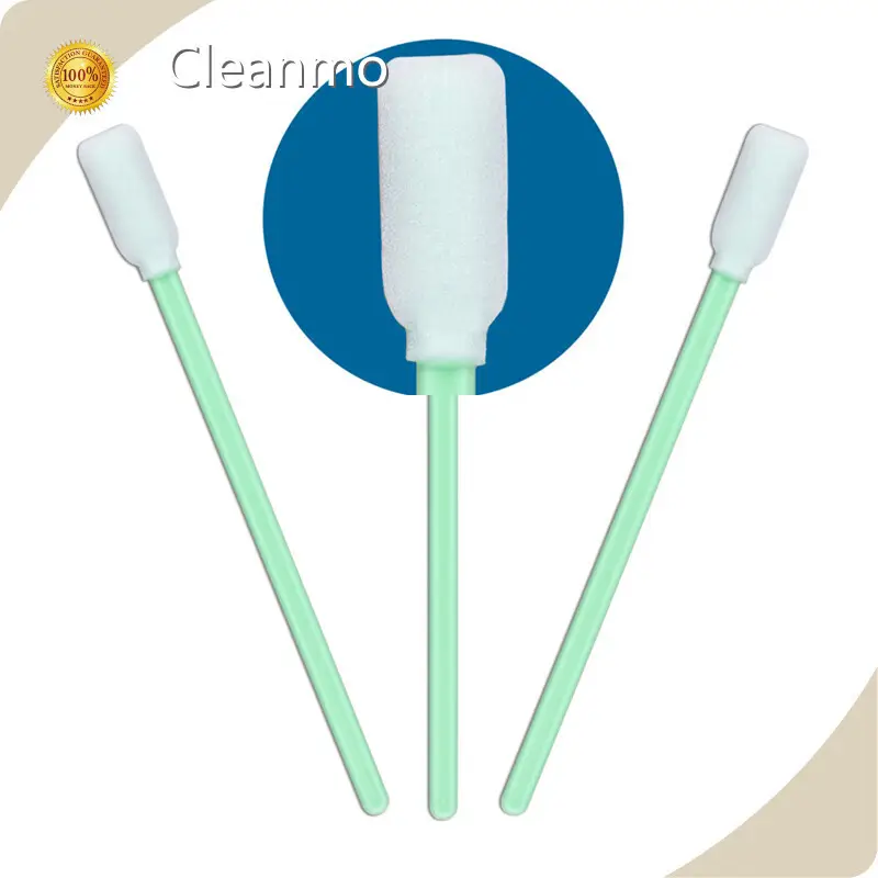 Polyurethane Foam Swabs Polyurethane Foam and Polypropylene Handle by Cleanmo, Swwip 1