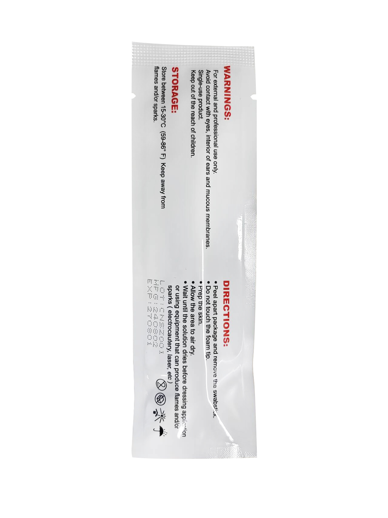 Alcohol CHG Prep Disposable Medical Sterile Cotton Swab CHG-CS2 4