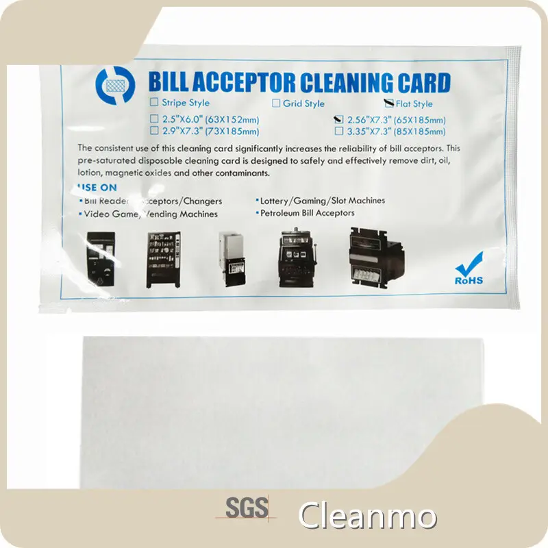 Bill Validator Cleaning Card OEM by Cleanmo, Swwip 1