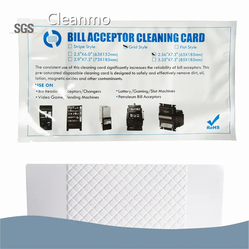 Custom Bill Acceptor Cleaning Card Price List 1