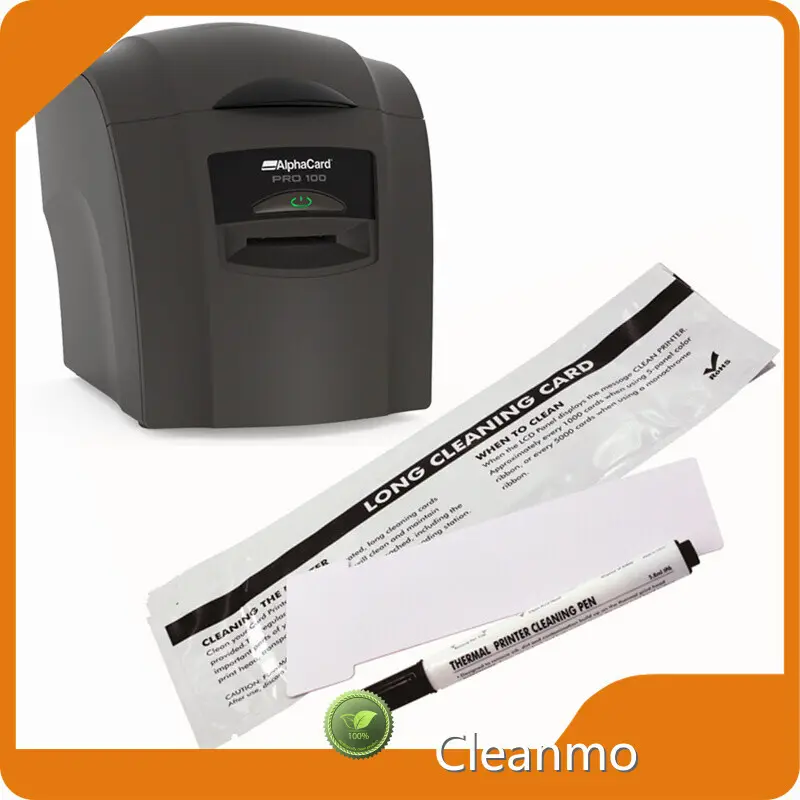 ID Card Printer Cleaning Kits One Kit Includes 5 Pre-saturated Short T-Cleaning Cards-191mm Wholesale - Cleanmo, Swwip 1