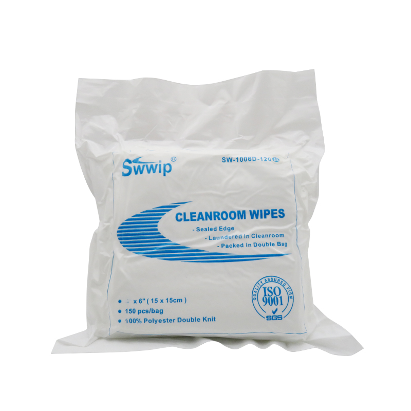 Polyester Clean Room Essuieur 115gsm Classe 1000 4inch 6 pouces 9 pouces 12 pouces 2