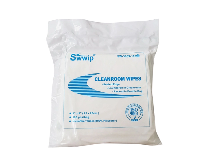 Cleanmo Microfiber Wipers Cleanroom 100g/m2 CLASS 1000 9inch 12inch 1