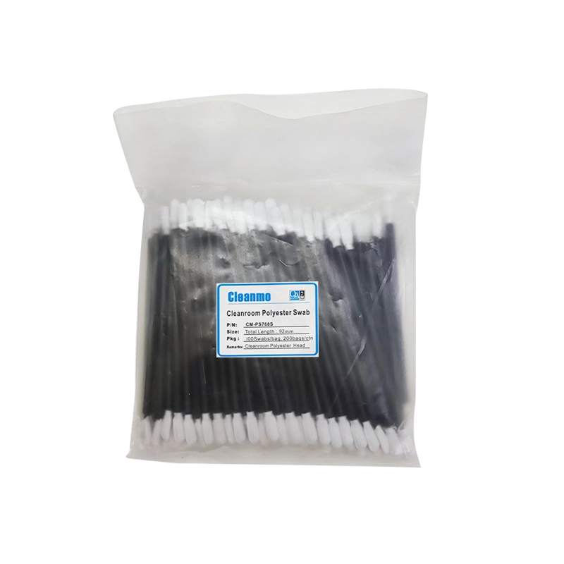 Black Dacron Polyester Swab Twisted Head Double Ended PS768S 1