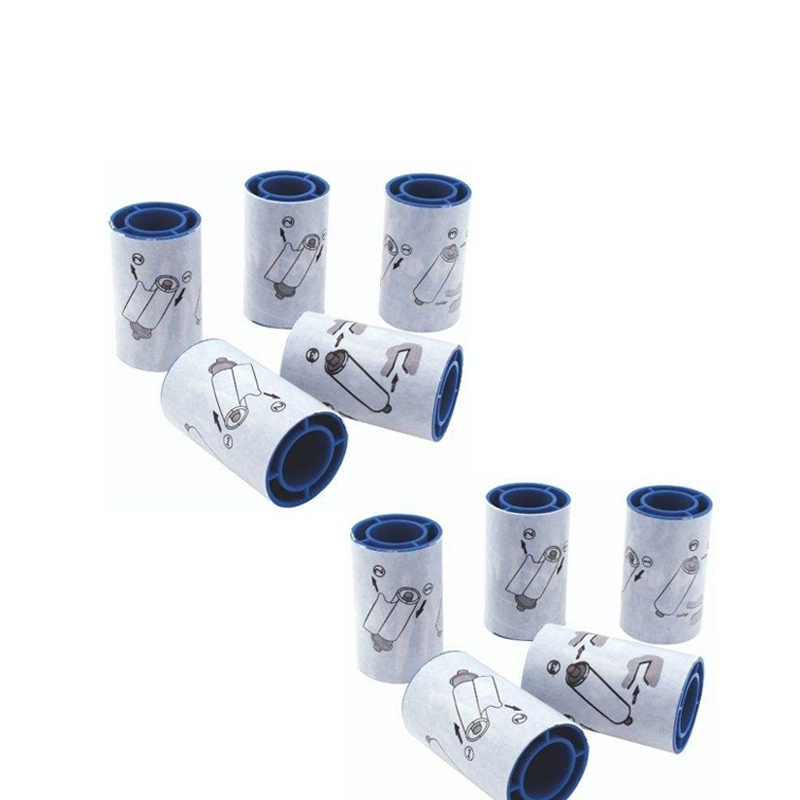 Blue Adhesive Printer Cleaning Sleeves Rollers for Daracard Cleaning Kit 5pcs 1
