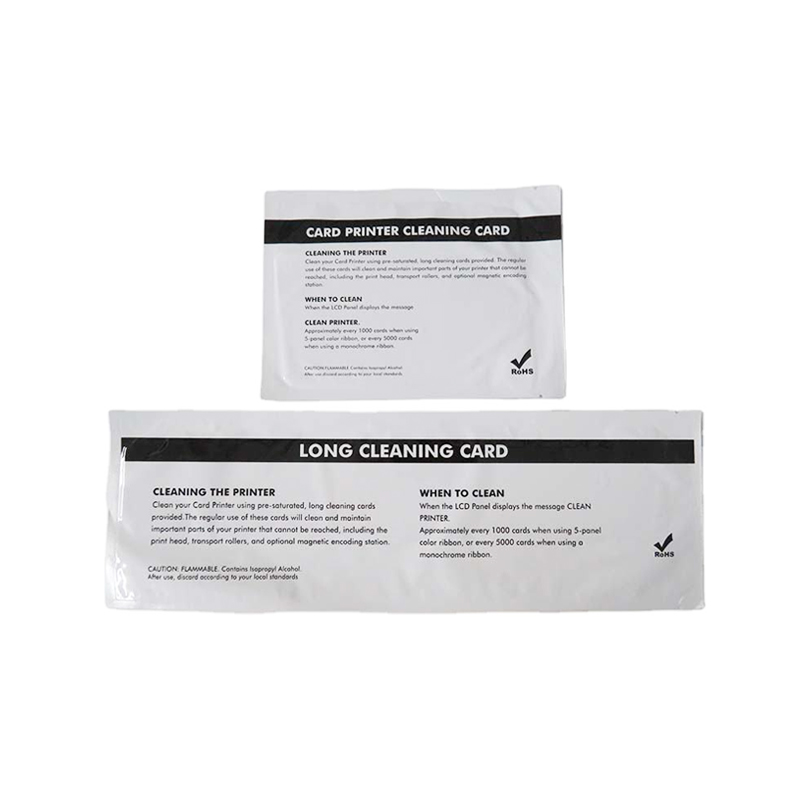 Kit di schede di pulizia lunghe a forma di T IPA e schede di pulizia corte a forma di T per Javelin Zebra P110i, P110m P120i 2