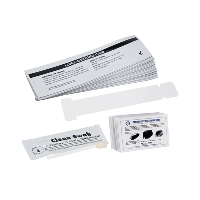 Kit di pulizia Javelin 230i 61100924 – Include 3 schede di pulizia CR80, 1 scheda di pulizia a "T" e 3 tamponi IPA Snap 1