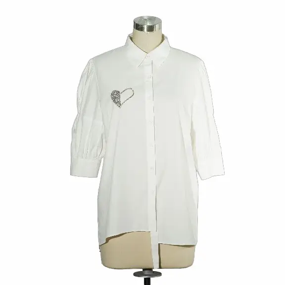 Beige Blouse Womens Made in China for Home 2