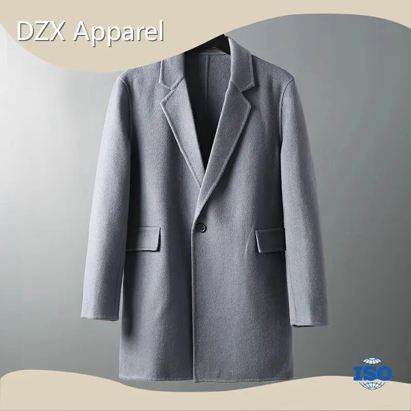Factory Price Dark Red Trench Coat Mens for Sale 1