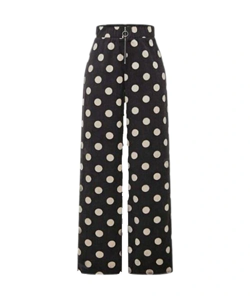 Pantalones de pierna ancha para mujer para uso informal y de negocios 1