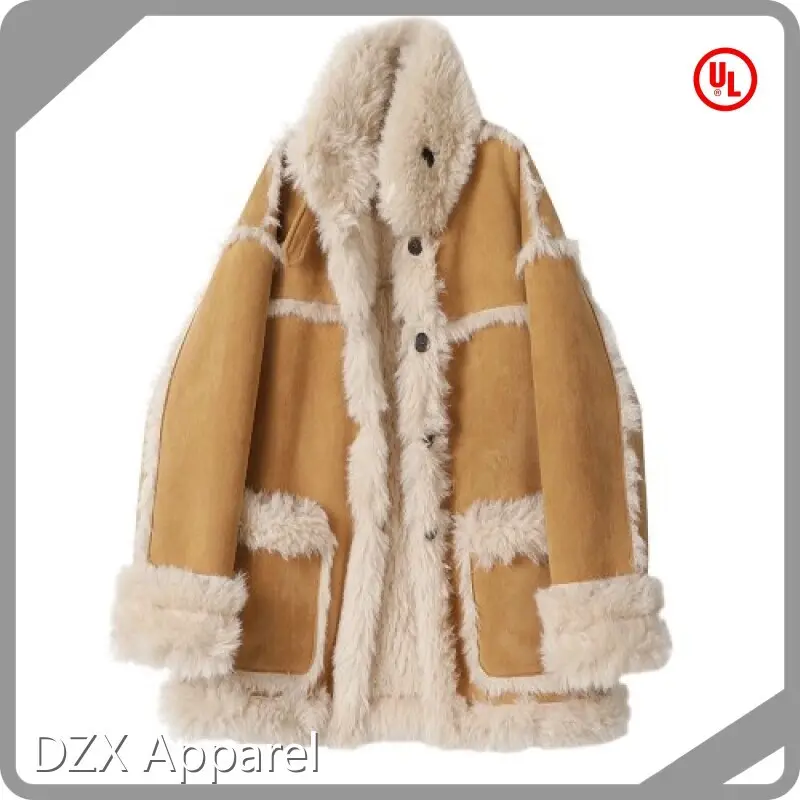 DZX Apparel Long Fur Jacket Women Factory Direct Supply 1