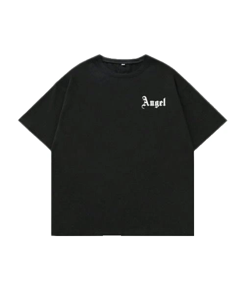 Men's Graphic T-shirt with Wings and Slogan Print 1