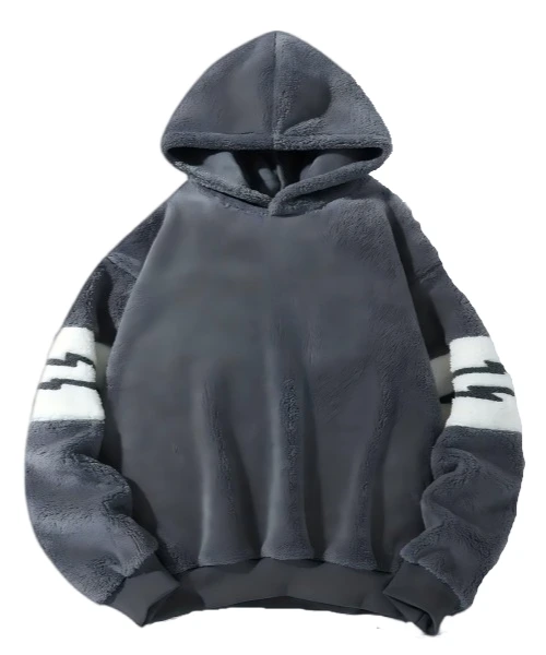 Sudadera polar de moda para hombre con calidez acogedora 1