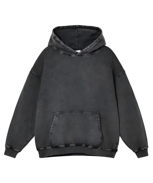 Washed Distressed Sweatshirt for Men - Casual Comfort Clothing 1