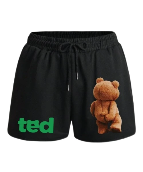 トレンドのテディベア柄ショートパンツ 1