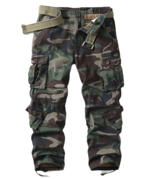 Men's Casual Cargo Pants Military Army Camo Pants Combat Work Pants With 8 Pockets 1