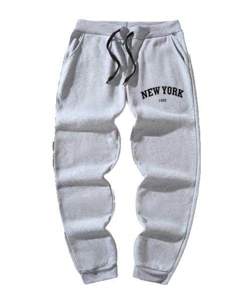 Men's Letter Print Pockets Drawstring Casual Sweatpants 1